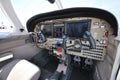 Cockpit of a plane at Singapore Airshow 2010 Royalty Free Stock Photo