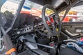 Cockpit of a race car Royalty Free Stock Photo