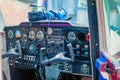 Cockpit of a small aircraft Royalty Free Stock Photo