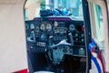 Cockpit of a small aircraft Royalty Free Stock Photo