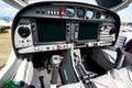 Cockpit of small sport airplane Royalty Free Stock Photo