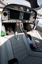 Cockpit of small sport airplane Royalty Free Stock Photo