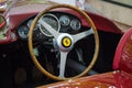 Cockpit of a sports car Ferrari 500 TR, 1956. Royalty Free Stock Photo