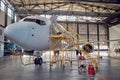 Cockpit with a staircase leading into the entrance Royalty Free Stock Photo