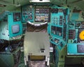 Cockpit view inside the airliner, Poltava Museum