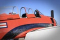 Cockpit of a vintage aircraft