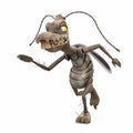 Cockroach cartoon is running Royalty Free Stock Photo