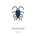 Cockroach icon vector. Trendy flat cockroach icon from animals collection isolated on white background. Vector illustration can be Royalty Free Stock Photo