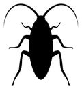 Vector Cockroach Flat Icon Symbol