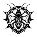 Cockroach logo silhouette Royalty Free Stock Photo