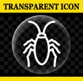 Cockroach vector circle transparent icon