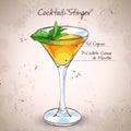 Cocktail alcoholic Stinger