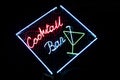 Cocktail Bar Neon Sign Royalty Free Stock Photo