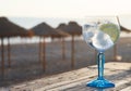 Cocktail on beach Royalty Free Stock Photo