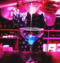 COCKTAIL blue curacao Royalty Free Stock Photo
