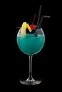 Blue Hawaii cocktail Royalty Free Stock Photo