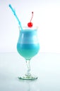 Cocktail Blue Star. Royalty Free Stock Photo