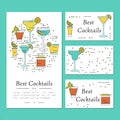 Cocktail card template