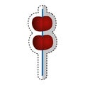 Cocktail cherry grains icon