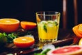Cocktail with Citrus Juice.