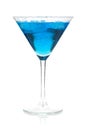 Cocktail collection - Blue martini Royalty Free Stock Photo