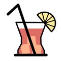Cocktail Drinks Sets, Line Art Drinks illustration, Party Drinks