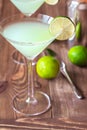 Glass of classic daiquiri cocktail Royalty Free Stock Photo