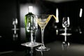 Cocktail Glass Collection - wine glasses Royalty Free Stock Photo