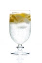 Cocktail in a glass isolated on a white