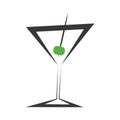 cocktail icon. drink design. Vector graphic Royalty Free Stock Photo