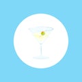 Cocktail vector icon sign symbol Royalty Free Stock Photo