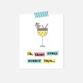 Cocktail inspirational card