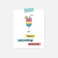 Cocktail inspirational card