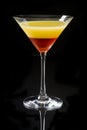 Cocktail Isolated on Black Royalty Free Stock Photo
