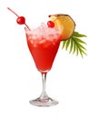 Cocktail isolated on transparent background. Clipping path included.