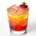 Cocktail isolated on white background Royalty Free Stock Photo
