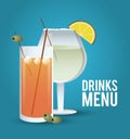 Cocktail lemon glass summer alcohol icon