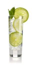 Cocktail with lime Royalty Free Stock Photo