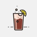 Cocktail Long Island Iced Tea Royalty Free Stock Photo