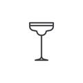 Cocktail margarita glass line icon Royalty Free Stock Photo