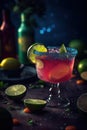 Cocktail Margarita professional product shooting AI generated