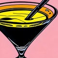 Cocktail martini glass