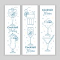 Cocktail menu Royalty Free Stock Photo