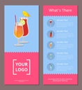 Cocktail Menu Whats There Advertisement Poster Royalty Free Stock Photo