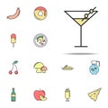 cocktail with olives colored icon. food icons universal set for web and mobile Royalty Free Stock Photo