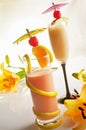 Cocktail with orange and pineapple Royalty Free Stock Photo