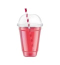 Cocktail Plastic Cup Composition Royalty Free Stock Photo