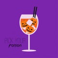 Spooky cocktail for Halloween party