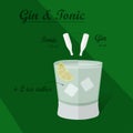 Cocktail Recipe, Vector