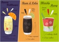 Cocktail Recipes, Vector